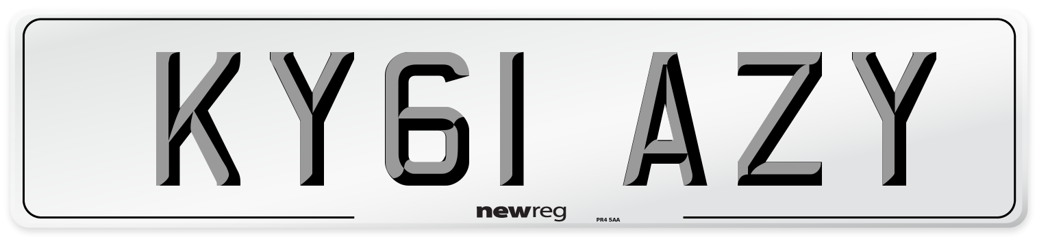 KY61 AZY Number Plate from New Reg